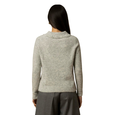 Kocca Polo Polo Donna con perle decorative XS A25 - KOCCAARALDA - M9001 - XS - Francavilla Moda